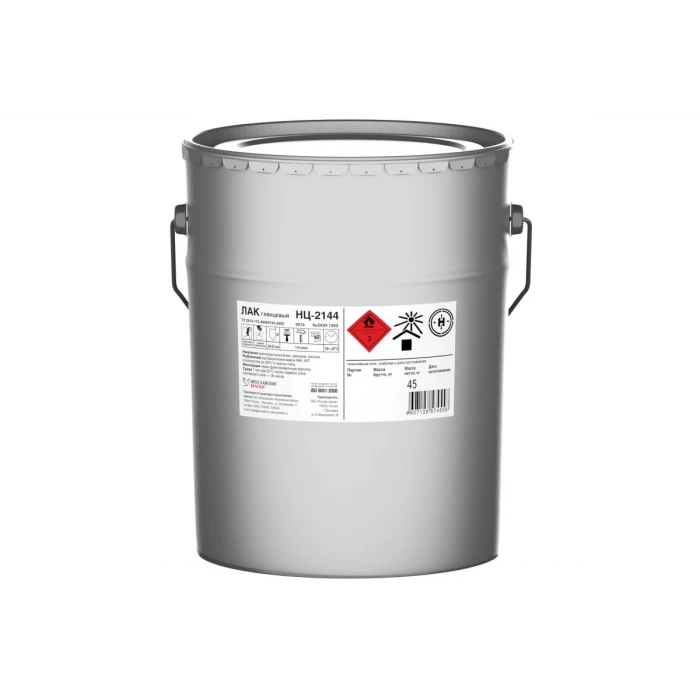 Высоковязкий НИТРА лак для дерева НЦ-2144 ЯРОСЛАВСКИЕ КРАСКИ, особопрочный глянцевый, барабан 45 кг, П1600.3