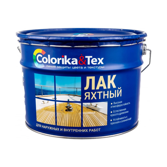 Яхтный лак Colorika 10 л глянцевый 92396