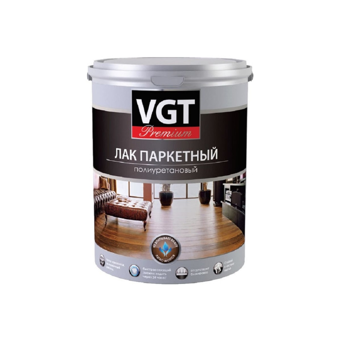 Паркетный лак VGT PREMIUM полиурет. глянц. 0,9кг 11605387