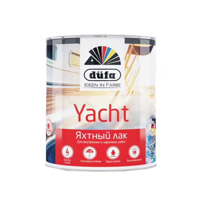Яхтный лак Dufa Retail YACHT полуматовый 750 мл Н0000002562