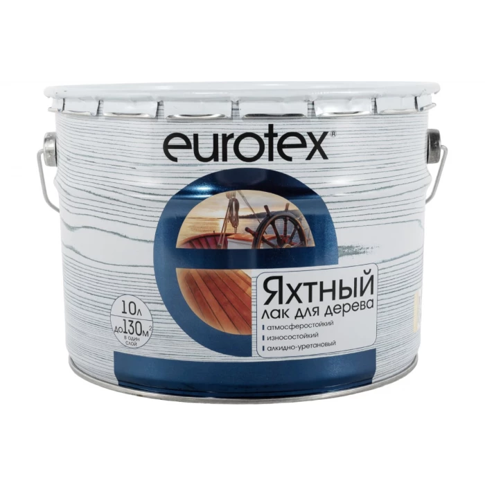 Яхтный лак Eurotex полуматовый 10 л 1 19736