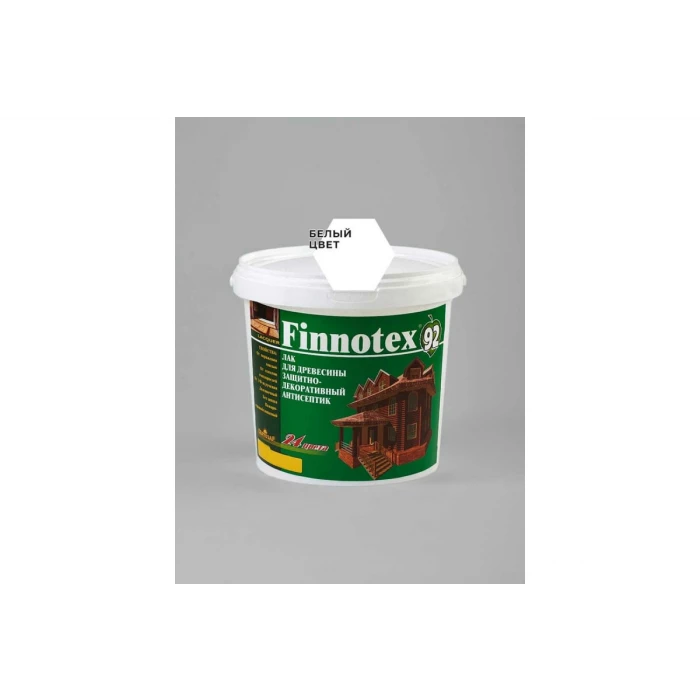 Декоративный акриловый лак Finlux Святозар-92 FINNOTEX полуглянцевый, белый, 0.8 л 4603783200283