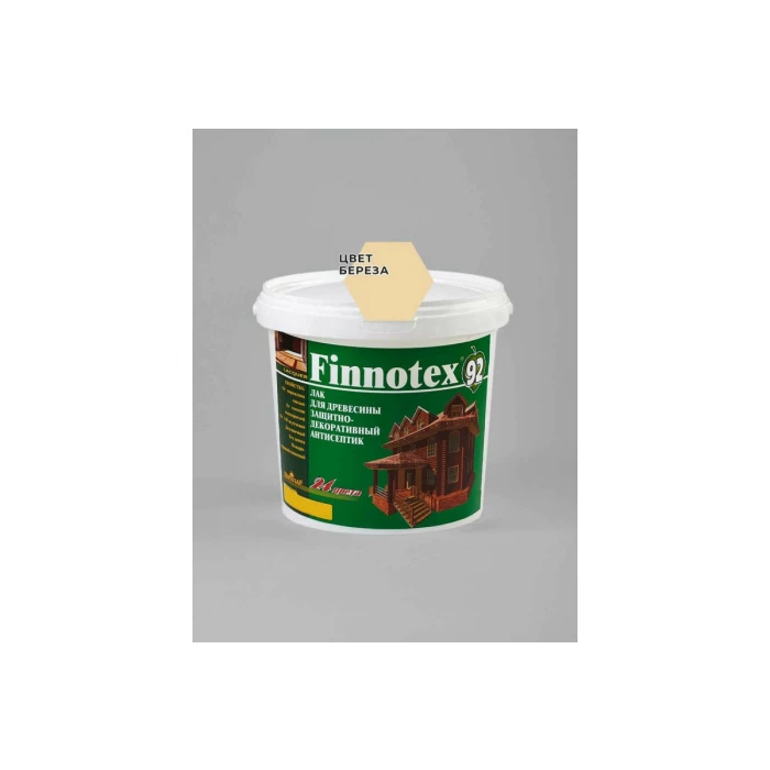 Декоративный акриловый лак Finlux Святозар-92 FINNOTEX полуглянцевый, береза, 0.8 л 4603783200221