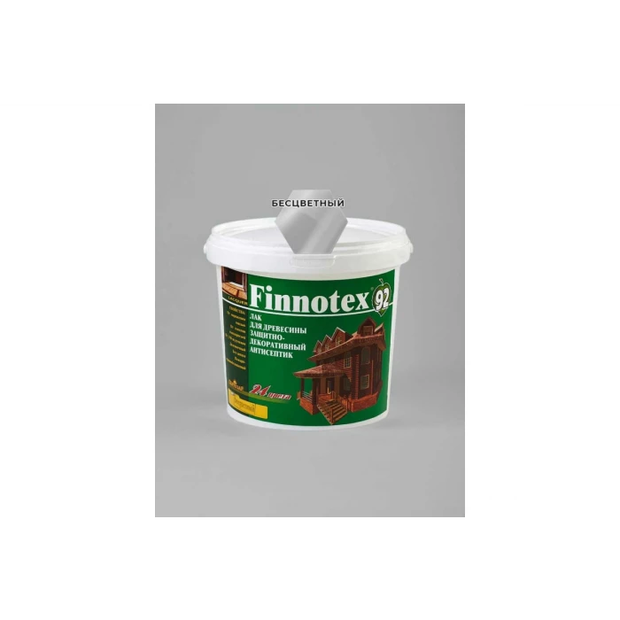Декоративный акриловый лак Finlux Святозар-92 FINNOTEX полуглянцевый, бесцветный, 0.8 л 4603783200276