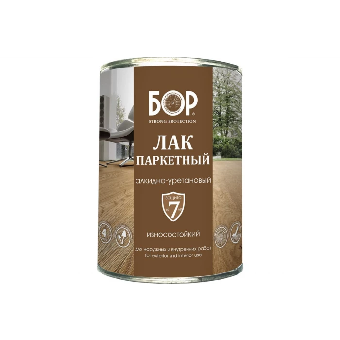 Паркетный лак Бор АУ-271 матовый, банка 0,7 кг 4607023392875