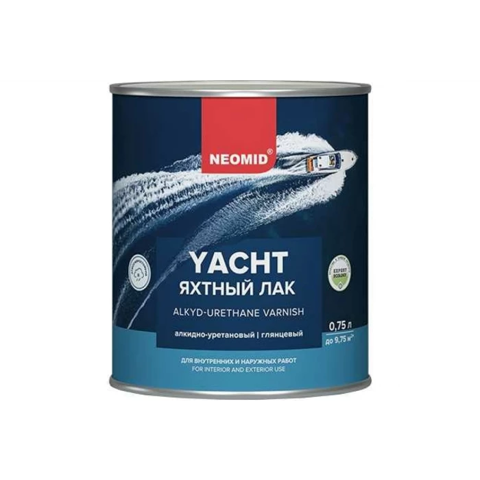 Яхтный лак NEOMID 0,75 л, глянцевый, алкидно-уретановый Н -ЯХТН-0,75/Глн