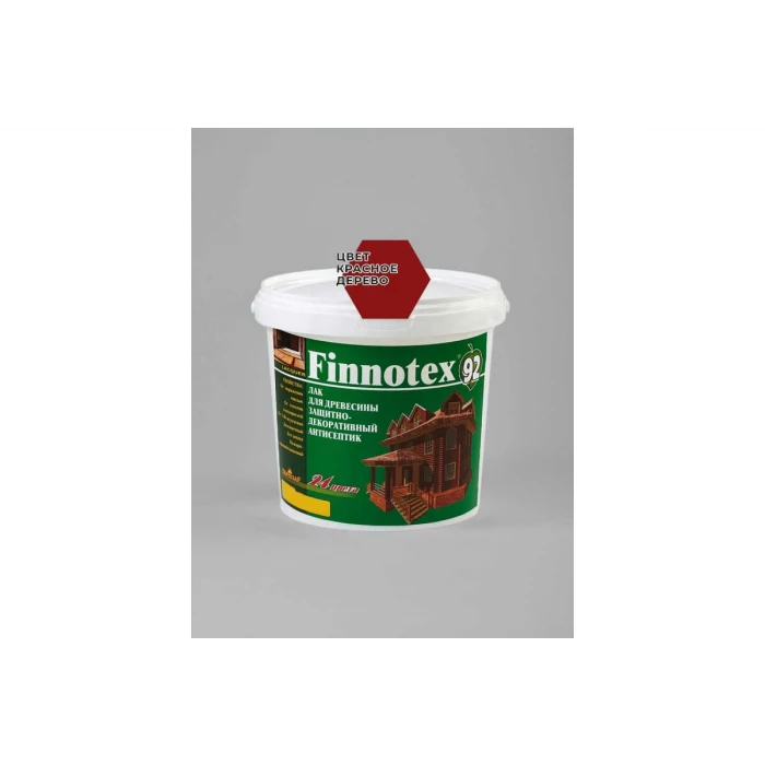 Декоративный акриловый лак Finlux Святозар-92 FINNOTEX полуглянцевый, красное дерево, 0.8 л 4603783200252