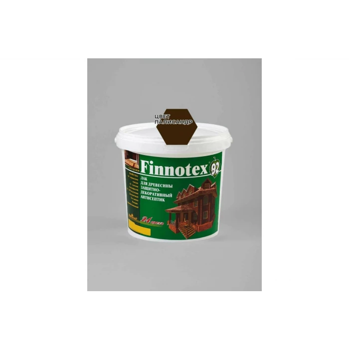Декоративный акриловый лак Finlux Святозар-92 FINNOTEX полуглянцевый, палисандр, 0.8 л 4603783200269