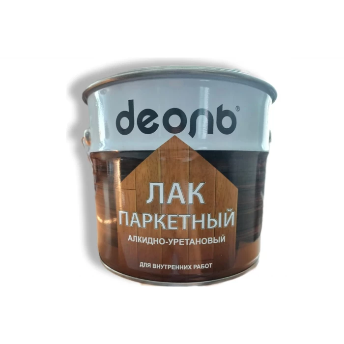 Паркетный лак ДЕОЛЬ алкидно-уретановый, глянцевый, 2.7 л LPG27