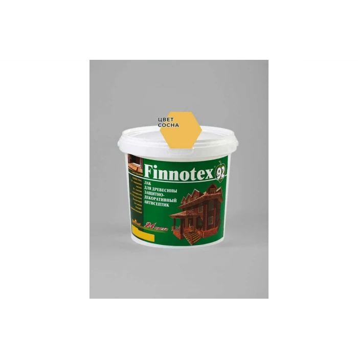 Декоративный акриловый лак Finlux Святозар-92 FINNOTEX полуглянцевый, сосна, 0.8 л 4603783200214