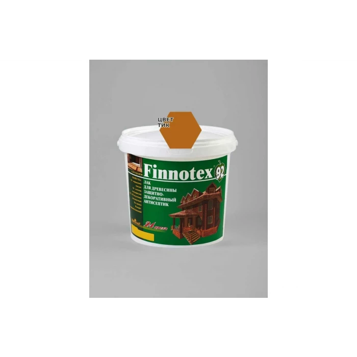 Декоративный акриловый лак Finlux Святозар-92 FINNOTEX полуглянцевый, тик, 0.8 л 4603783200313