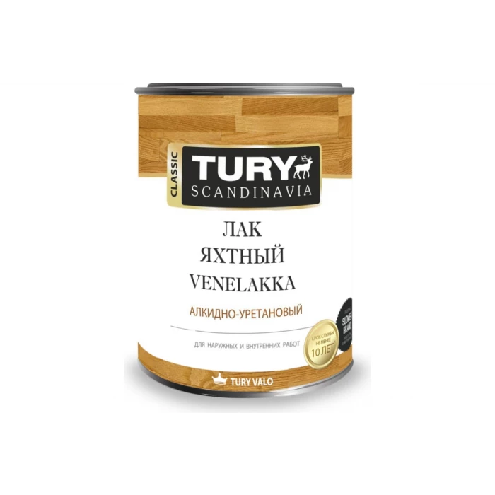 Яхтный лак TURY (глянцевый; 0,8 л) T1-00002303