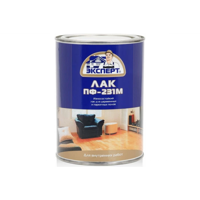 Паркетный лак ЭКСПЕРТ ПФ-231М глянцевый, 0.8 кг 25821