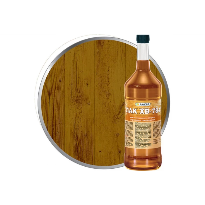 Лак Лакра ХВ-784 Дуб 0.5 л Лк-00001221