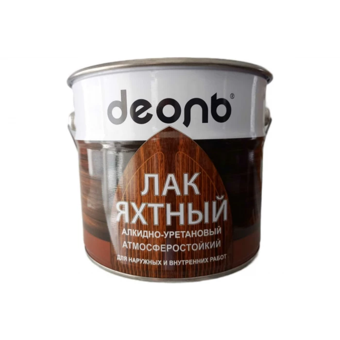 Яхтный лак ДЕОЛЬ алкидно-уретановый глянцевый, 2.7 л LYG27
