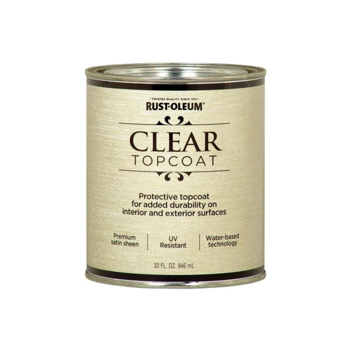 Защитный акриловый лак RUST-OLEUM прозрачный, полуматовый, банка 0,946 л 253613