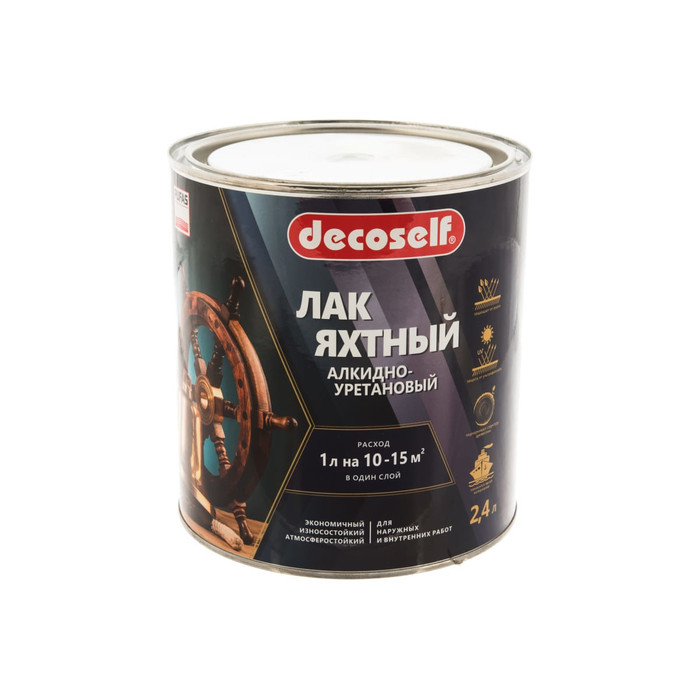 Яхтный лак Пуфас глянцевый Decoself 2,4л тов-200135