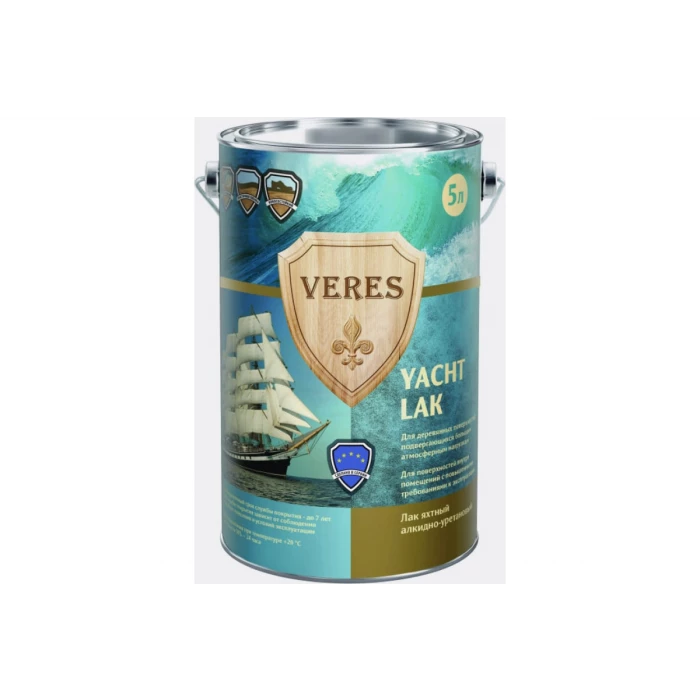 Яхтный матовый лак Veres 5 л 1/2 205775