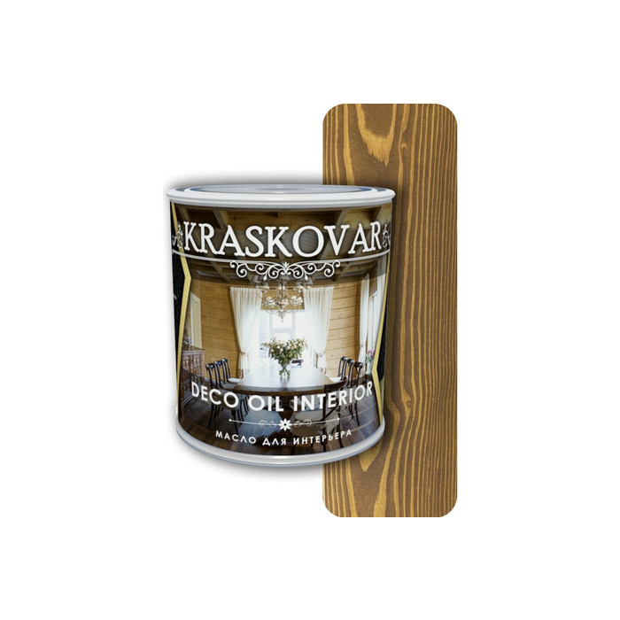 Масло для интерьера Kraskovar Deco Oil Interior можжевельник 0,75л 1094