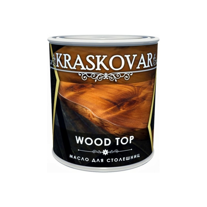 Масло для столешниц Kraskovar Wood Top дуб 0,75 л 1368 фото 2