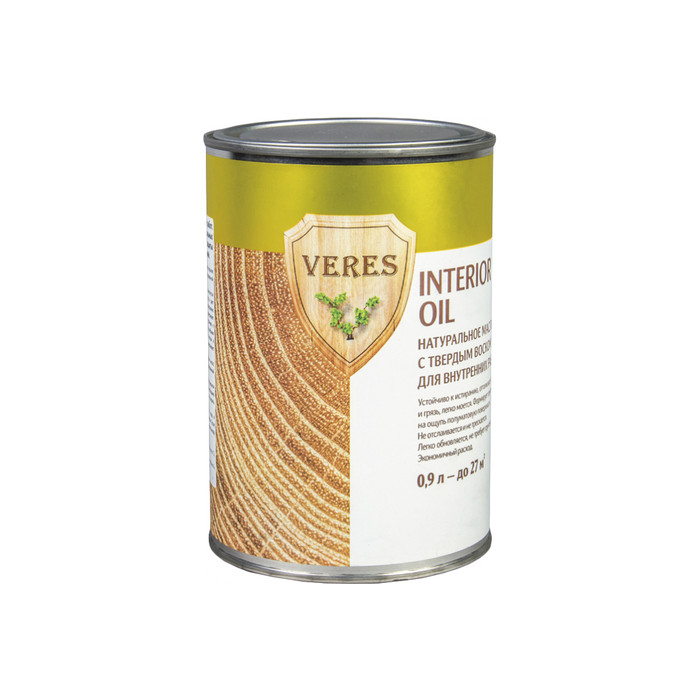Масло Veres Oil Interior для внутренних работ №17 золотой бор 0.9 л 1/6 52296