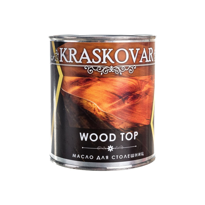 Масло для столешниц Kraskovar Wood Top орех 0,75 л 1367 фото 5