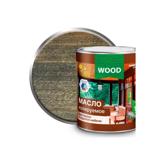 Колеруемое масло для террас и садовой мебели FARBITEX (венге; 3 л) 4300009034