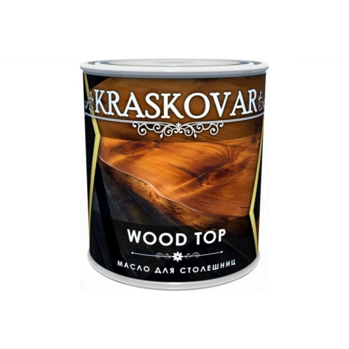 Масло для столешниц Kraskovar Wood Top бесцветный 0,75 л 1363