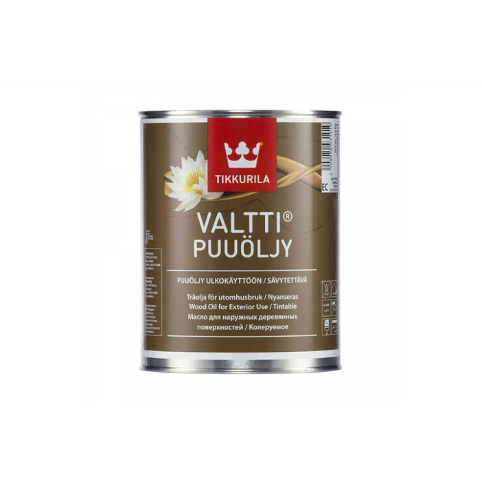 Масло для древесины TIKKURILA VALTTI PUUOLJY органоразбавляемое для наружных работ 2,7л 25700700130