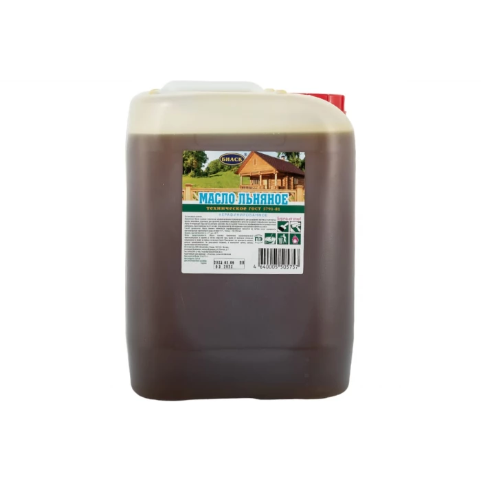 Льняное техническое масло БИАСК ГОСТ 5791-81 11 л ТЛ-11/10кг ПК