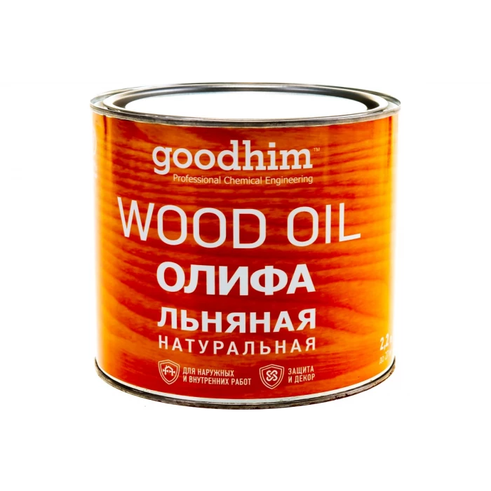Льняная натуральная олифа Goodhim 2,2 л 78583