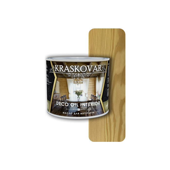 Масло для интерьера Kraskovar Deco Oil Interior бесцветный 0,75л 1089