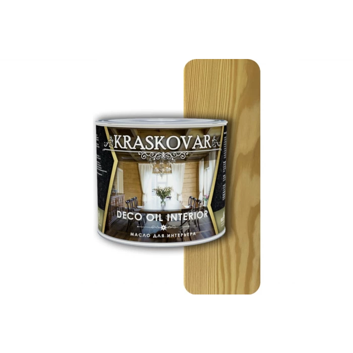 Масло для интерьера Kraskovar Deco Oil Interior бесцветный 0,75л 1089