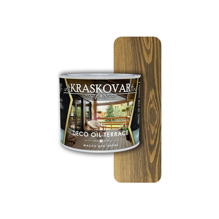 Масло для террас Kraskovar Deco Oil Terrace Орех 2,2 л 1136