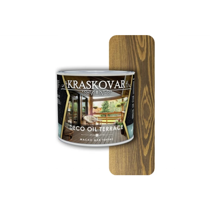 Масло для террас Kraskovar Deco Oil Terrace Орех 2,2 л 1136