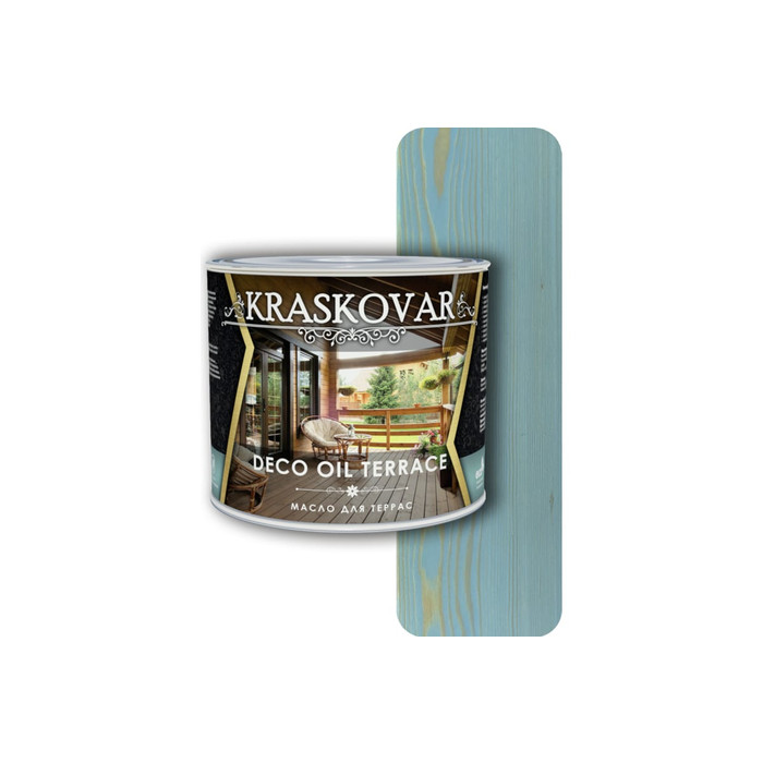 Масло для террас Kraskovar Deco Oil Terrace волна, 2.2 л 1291