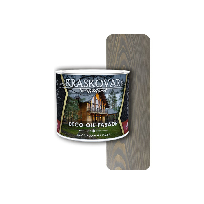 Масло для фасада Kraskovar Deco Oil Fasade Графит 2,2 л 1155