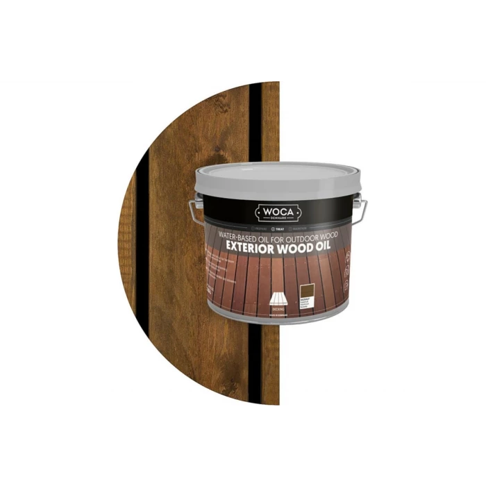 Масло Woca Exterior Wood Oil для наружных работ, водная основа, Лесной орех (Hazelnut), 2.5 л 618425