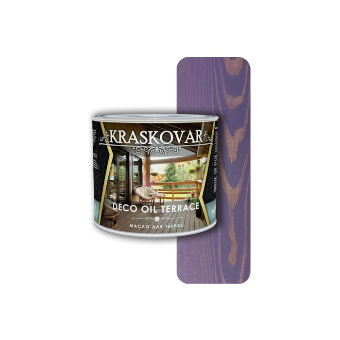 Масло для террас Kraskovar Deco Oil Terrace лаванда, 2.2 л 1289