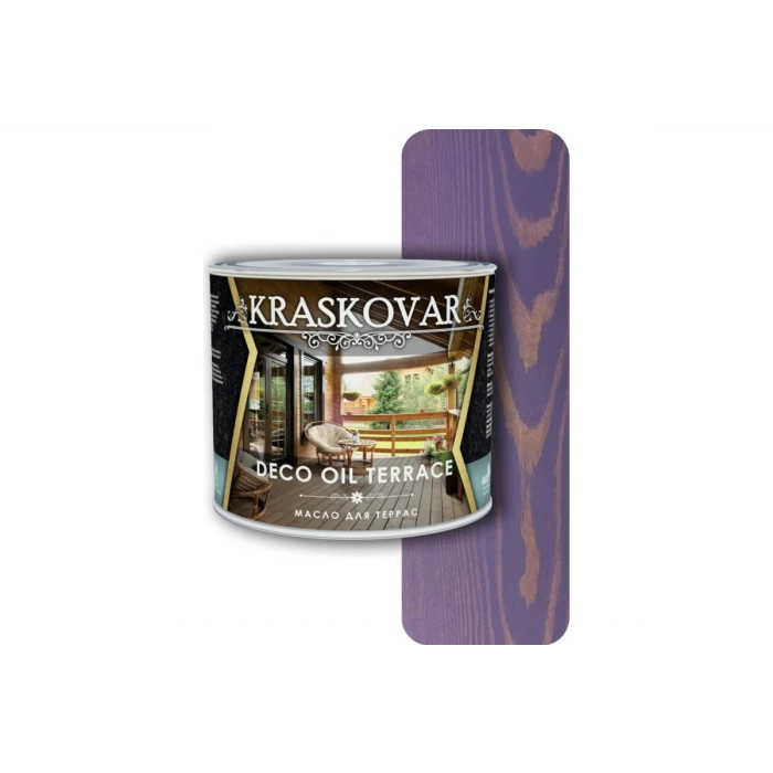 Масло для террас Kraskovar Deco Oil Terrace лаванда, 2.2 л 1289