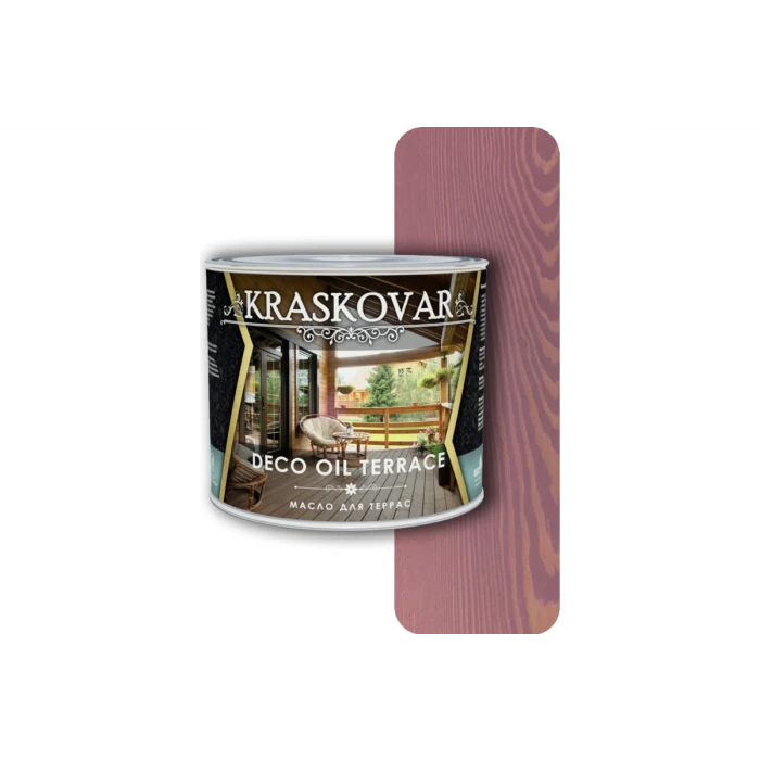 Масло для террас Kraskovar Deco Oil Terrace Бургундия, 2.2 л 1290