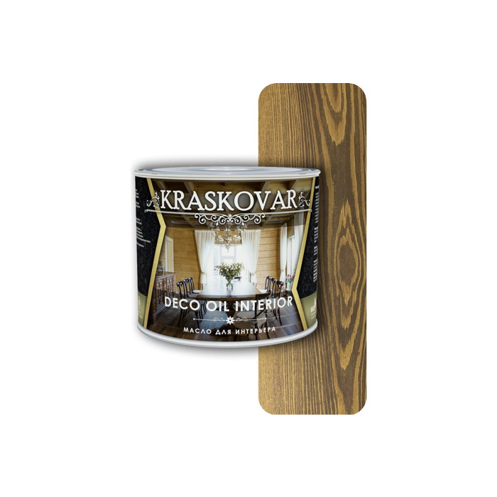 Масло для интерьера Kraskovar Deco Oil Interior орех 2,2л 1115