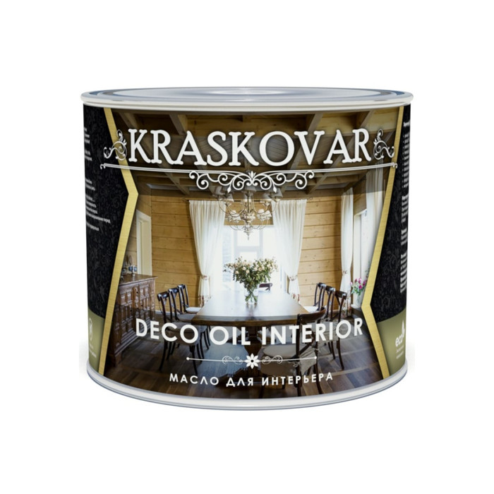 Масло для интерьера Kraskovar Deco Oil Interior туманный лес, 2.2 л 1269 фото 2