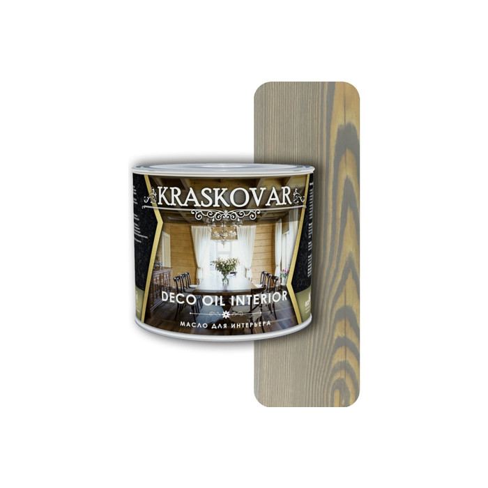 Масло для интерьера Kraskovar Deco Oil Interior туманный лес, 2.2 л 1269