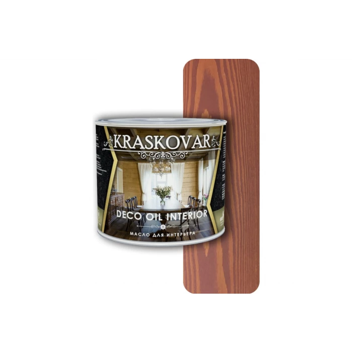 Масло для интерьера Kraskovar Deco Oil Interior вишня, 2.2 л 1270