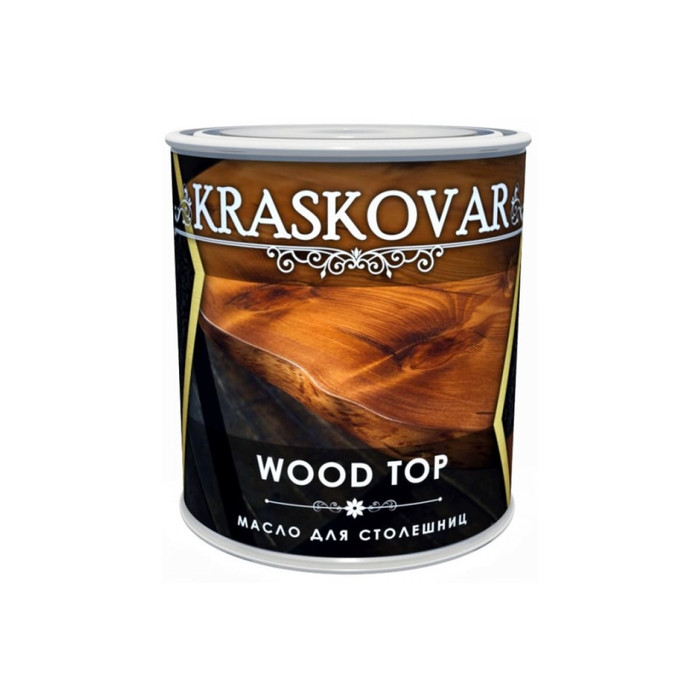 Масло для столешниц Kraskovar Wood Top белый 0,75 л 1374