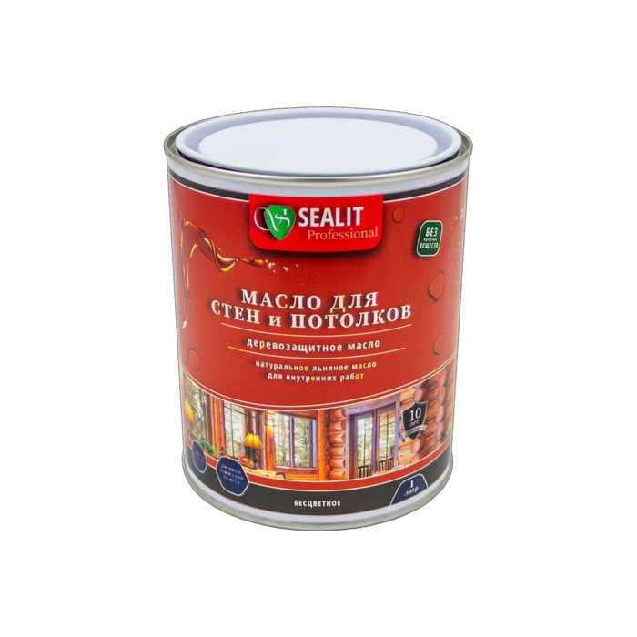 Масло для стен и потолков Sealit Wall & Ceiling oil 5 л, макассар, 17-1010