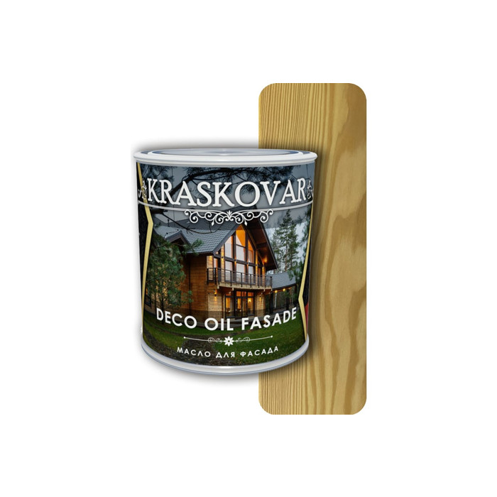 Масло для фасада Kraskovar Deco Oil Fasade Бесцветный 0,75 л 1229