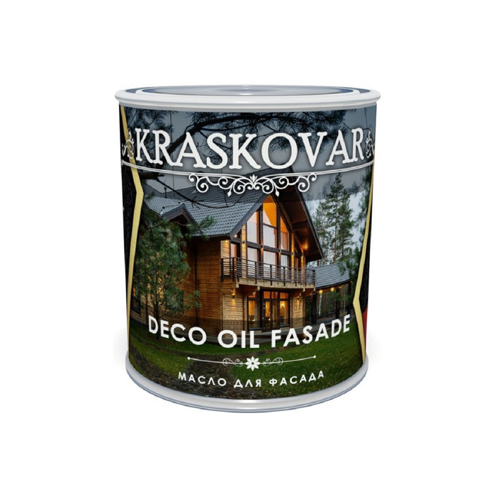 Масло для фасада Kraskovar Deco Oil Fasade вишня, 0.75 л 1294 фото 2