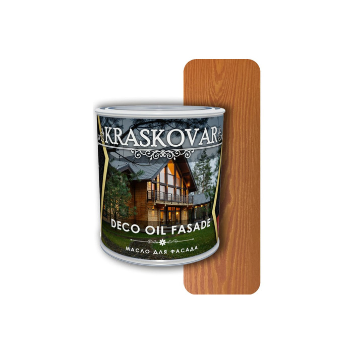 Масло для фасада Kraskovar Deco Oil Fasade Лиственница 0,75 л 1237